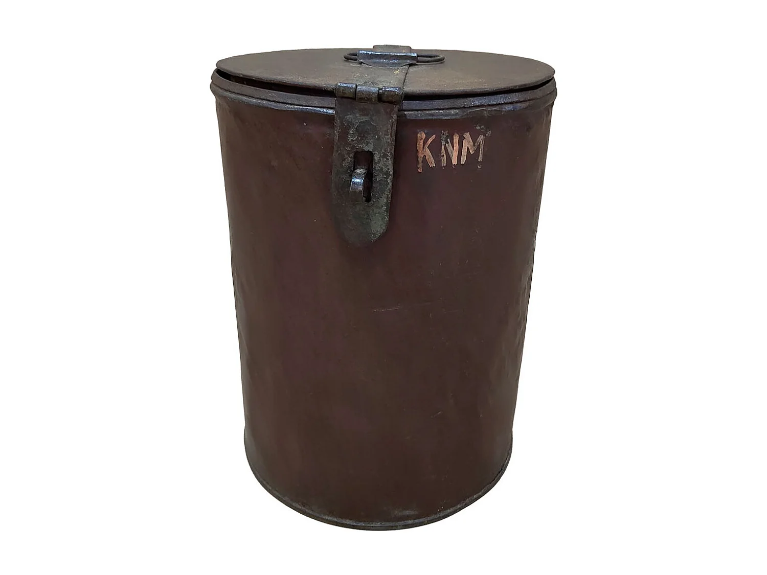 Malle en métal fabriquée à la main 29x29x41h cm