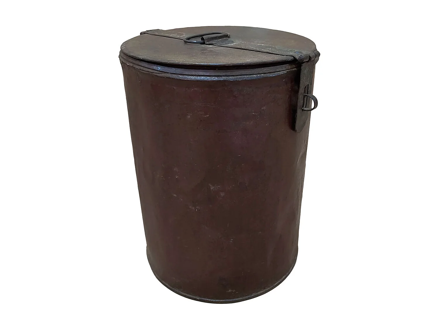 Malle en métal fabriquée à la main 29x29x41h cm