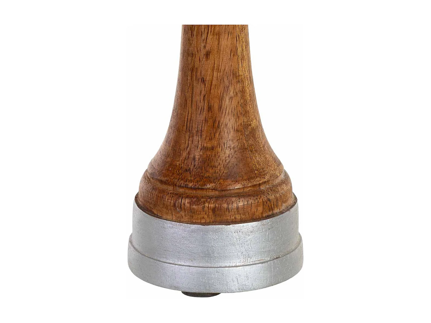 Bougeoir en bois brun 10 x 10 x 30 cm (h)