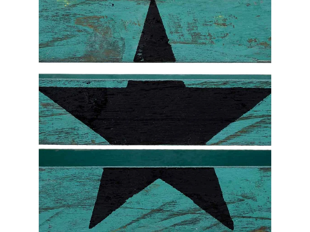 Tiroir en bois bleu 18 x 12 x 10 cm hauteur