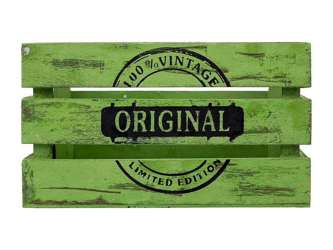 Tiroir en bois vert 18 x 12 x 10 cm hauteur