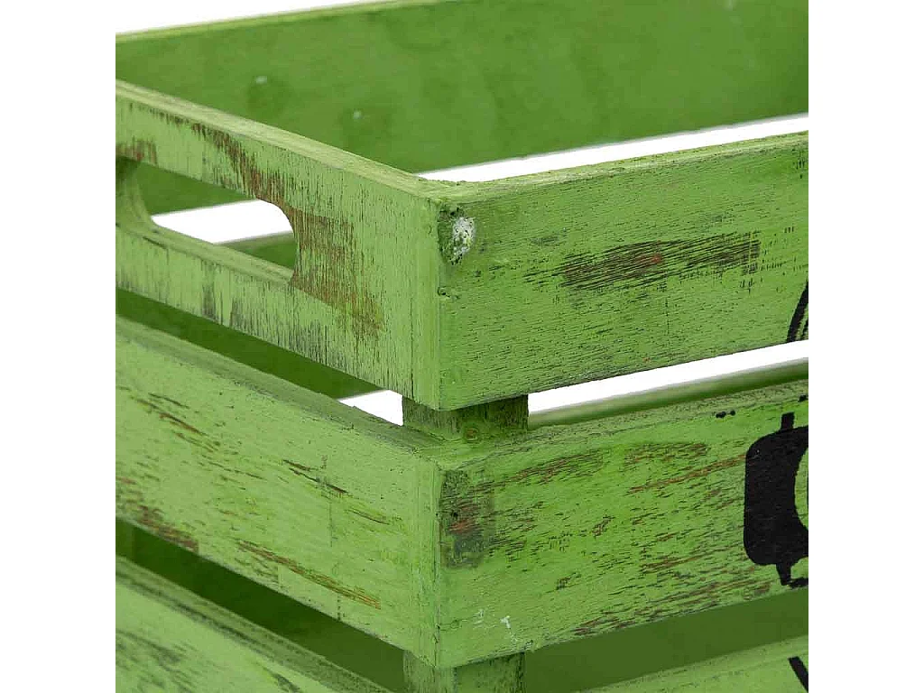 Tiroir en bois vert 18 x 12 x 10 cm hauteur