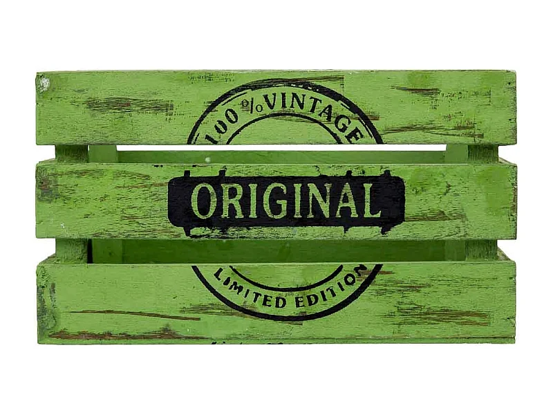 Tiroir en bois vert 18 x 12 x 10 cm hauteur