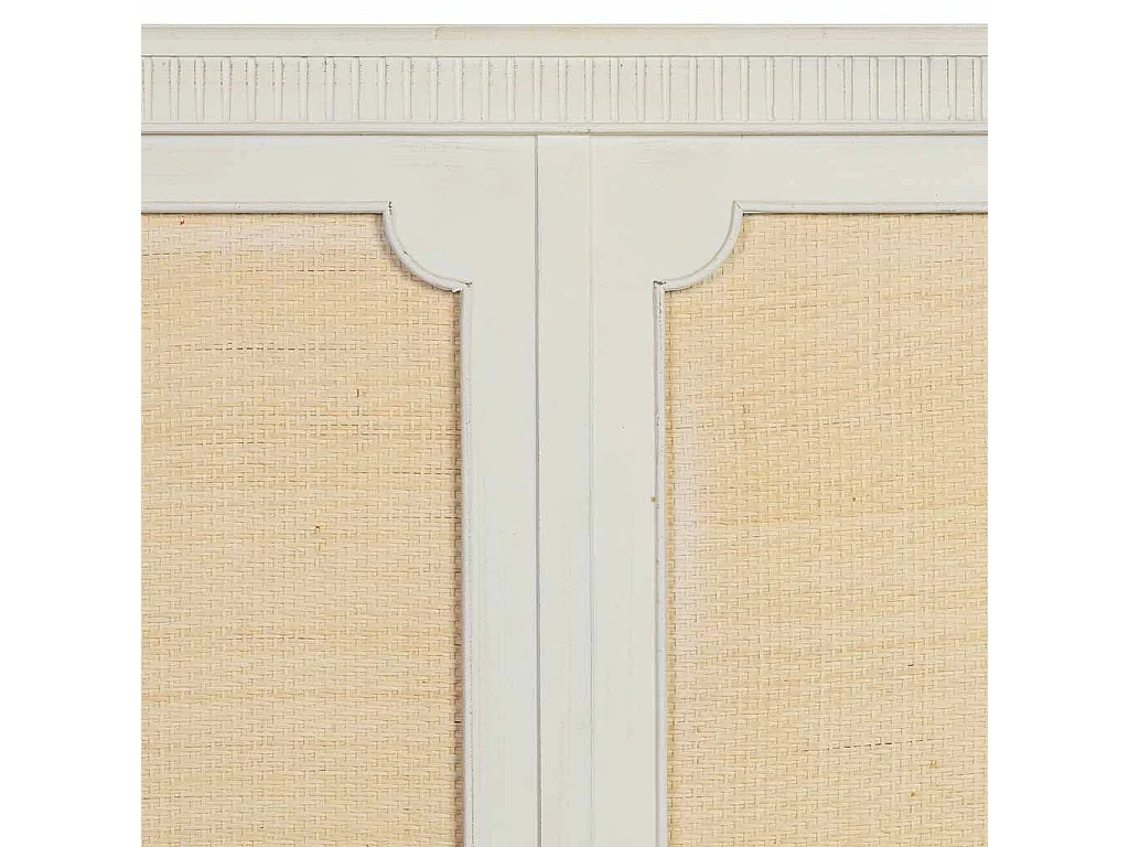 Tête de lit à lattes en bois, 150x5x130 cm