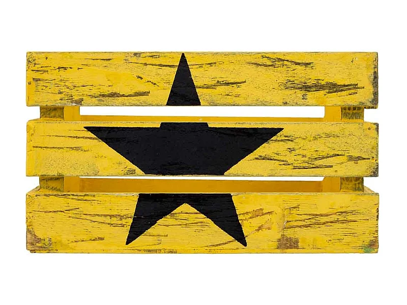 Cajon de madera naranja 18x12x10h cm