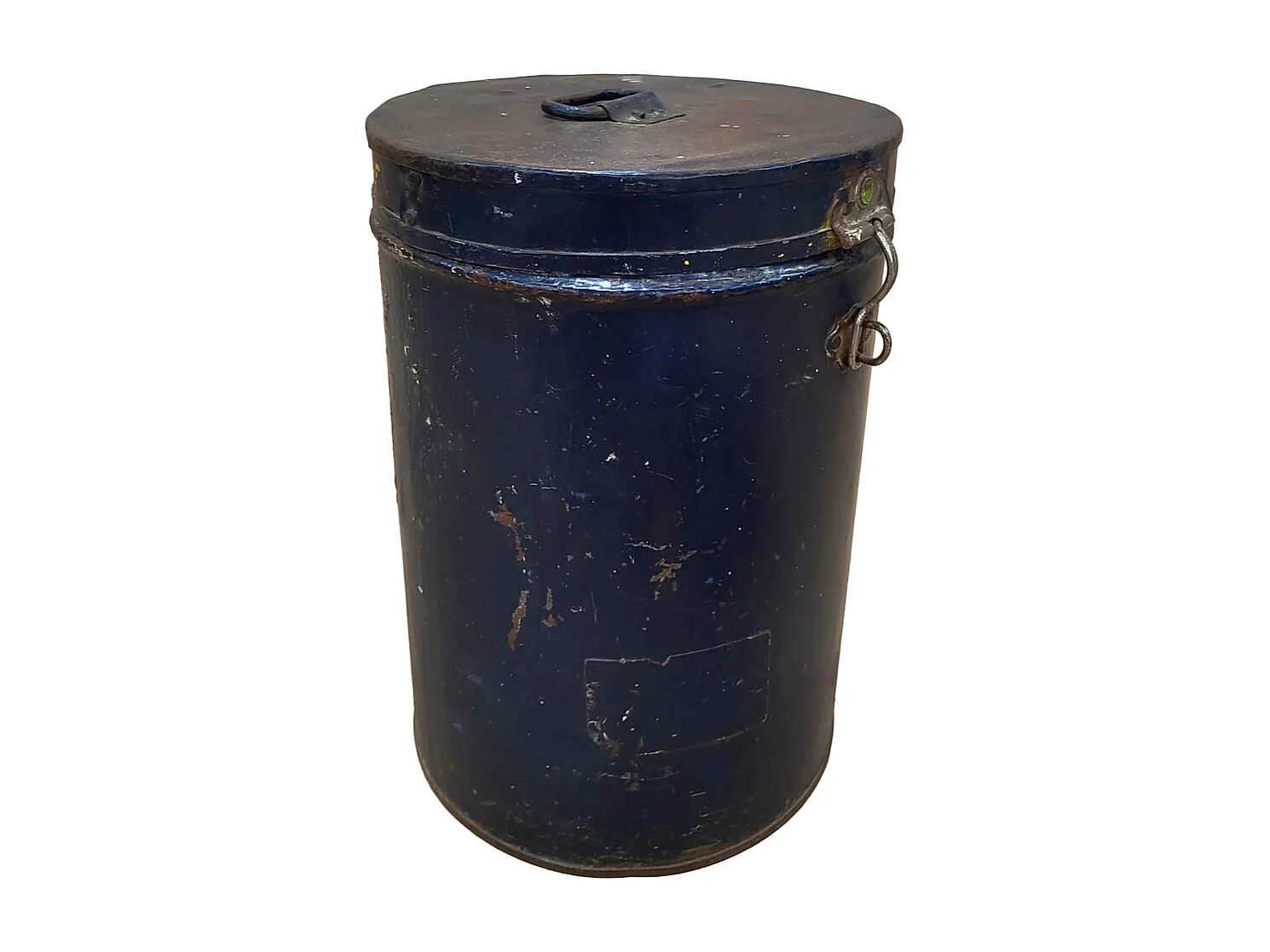 Malle en métal fabriquée à la main 29x29x41h cm