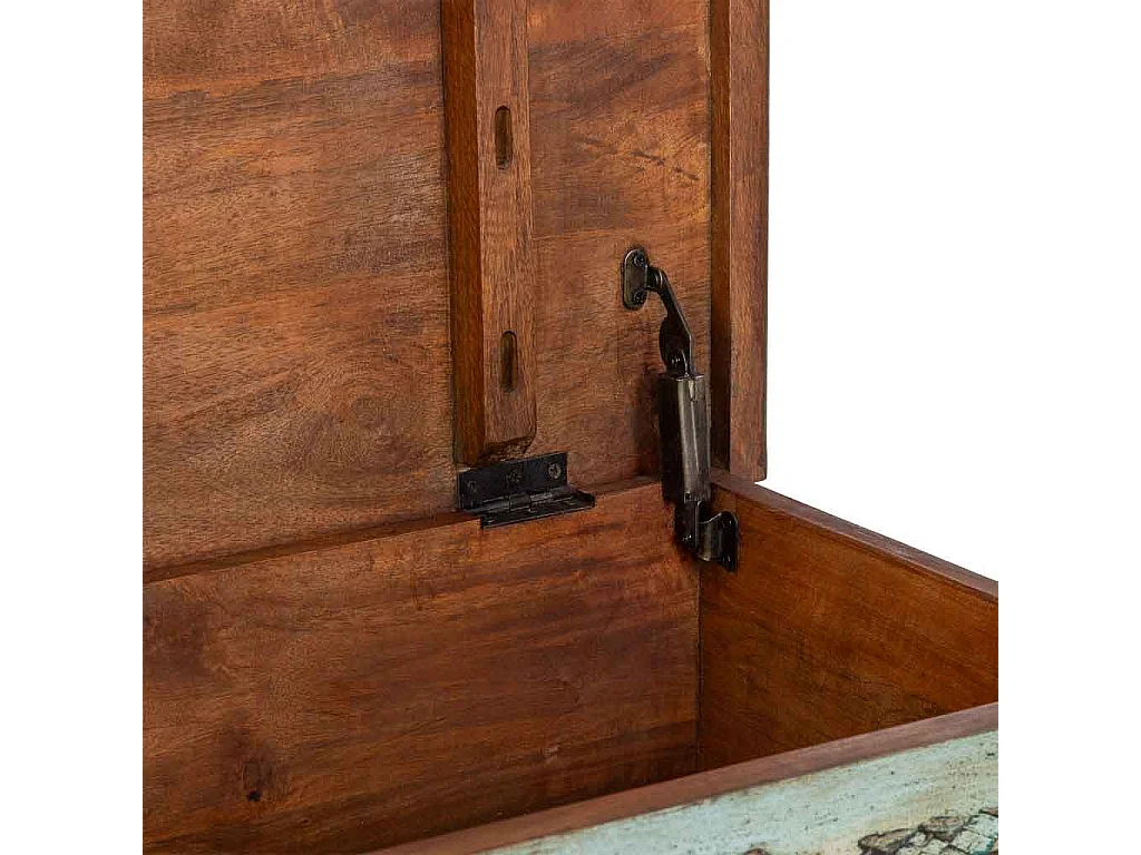 Meuble bas en bois, fabriqué artisanalement, 150 x 45 x 46 cm (hauteur)