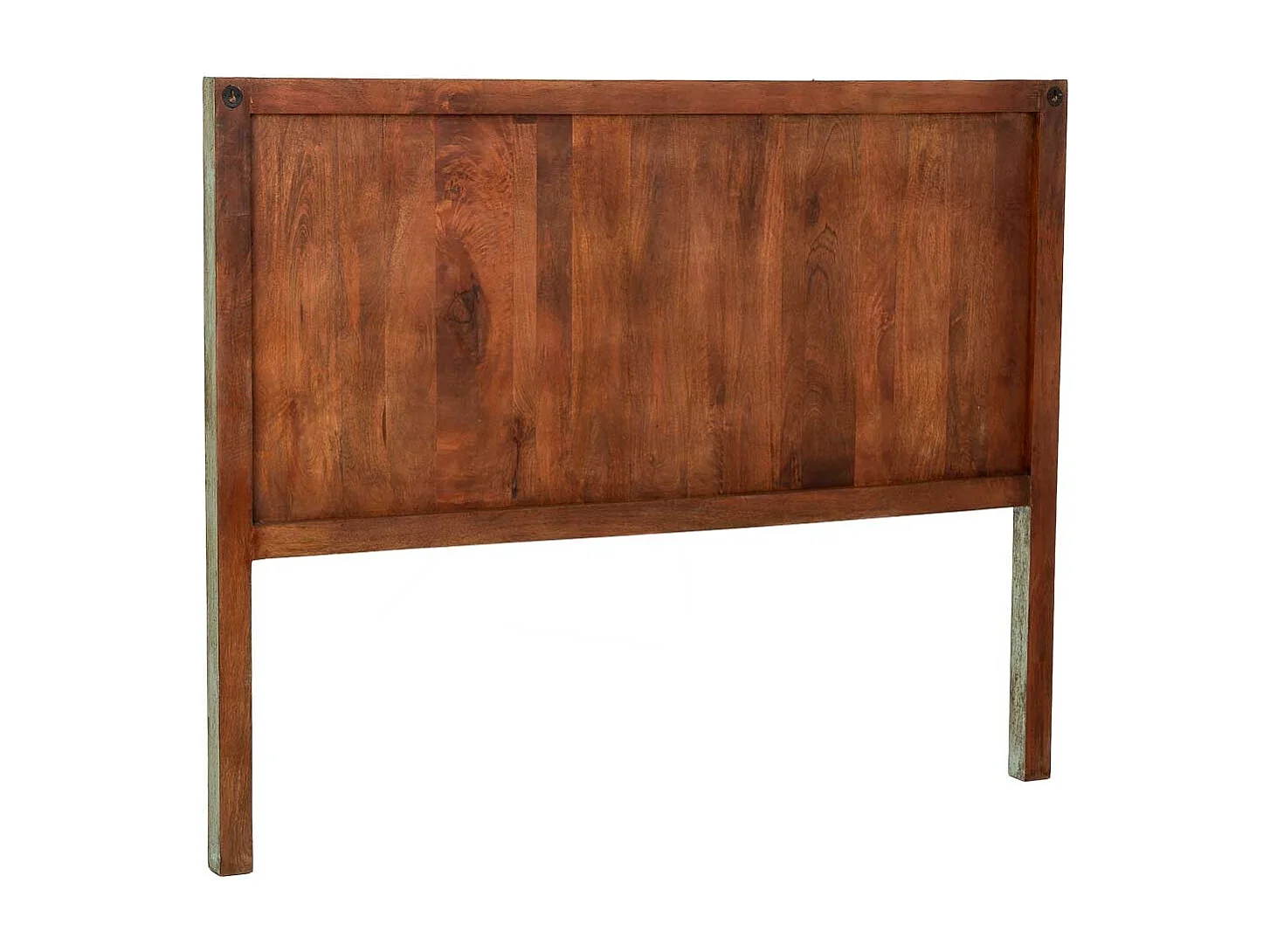 Tête de lit bleue en bois faite main 160x3x120 cm