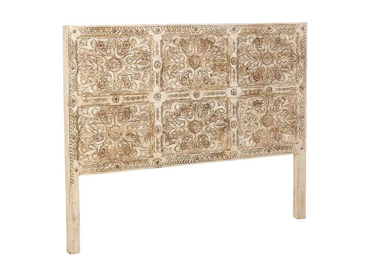 Tête de lit en bois faite à la main 160 x 3 x 120 cm