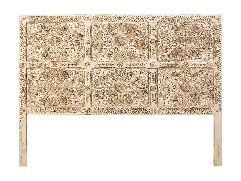 Tête de lit en bois faite à la main 160 x 3 x 120 cm