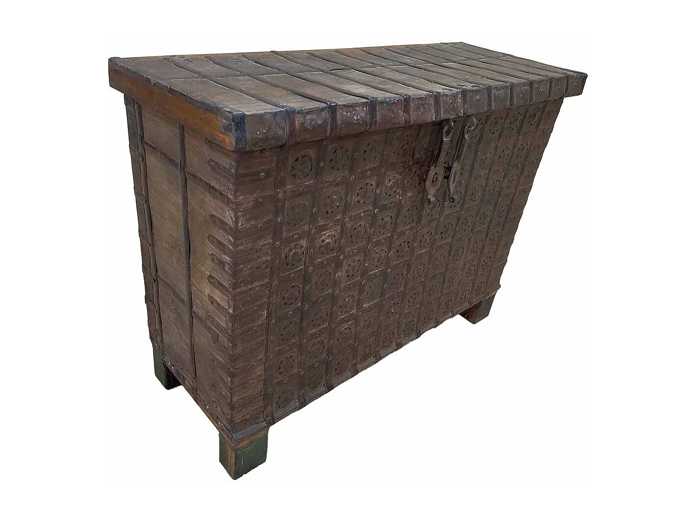 Coffre en bois fait main 139 x 44 x 94 cm (hauteur)