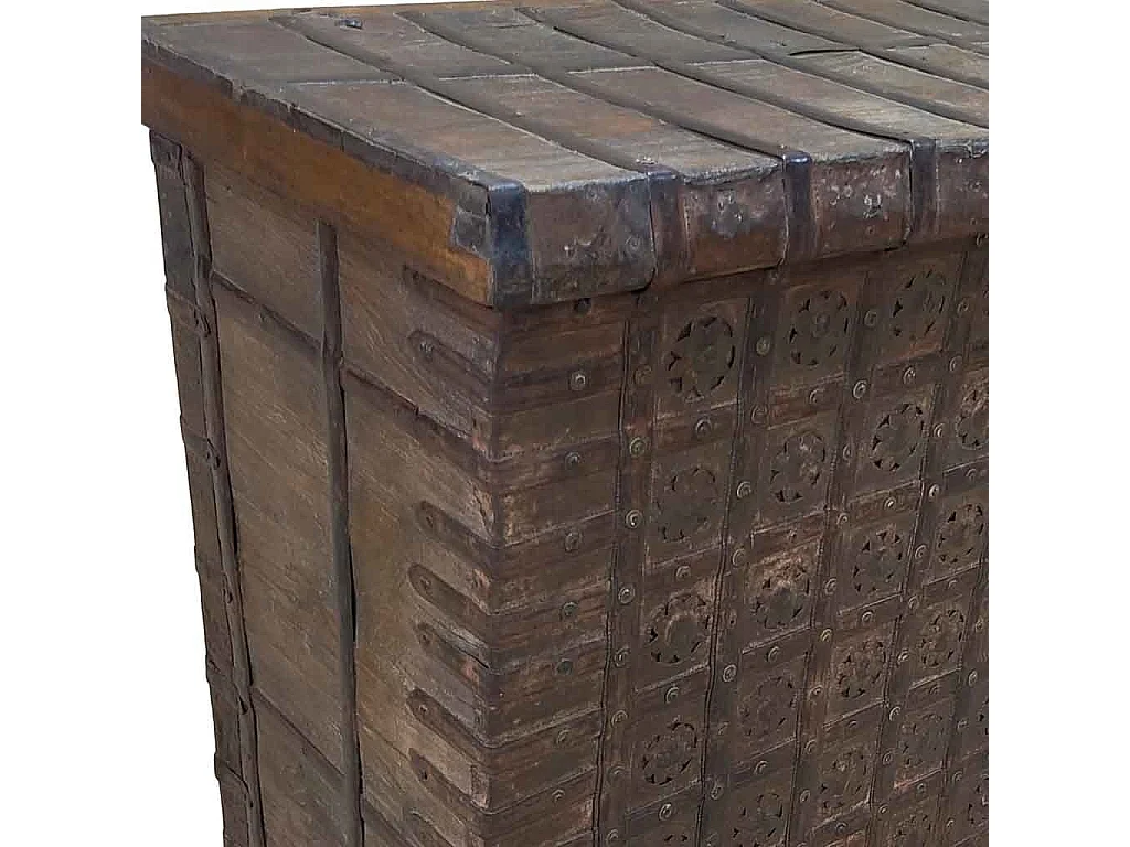 Coffre en bois fait main 139 x 44 x 94 cm (hauteur)