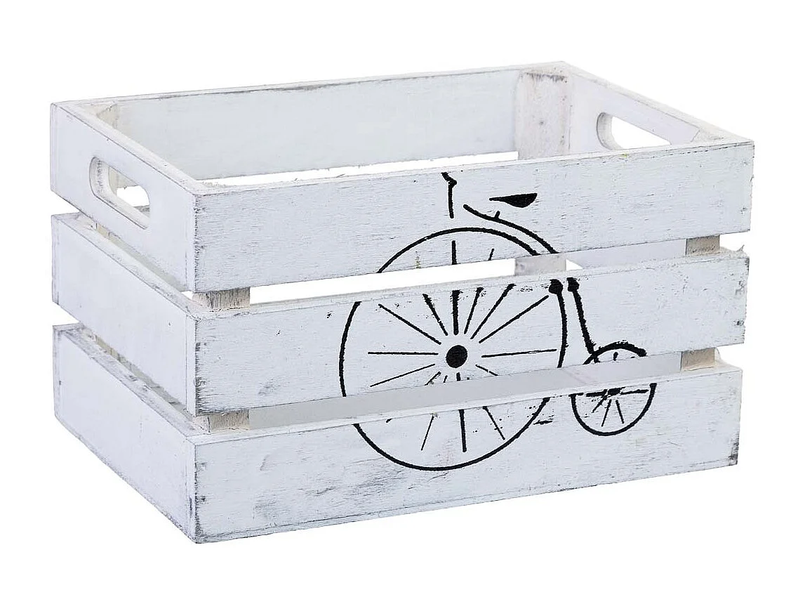 Tiroir en bois blanc 18 x 12 x 10 cm hauteur