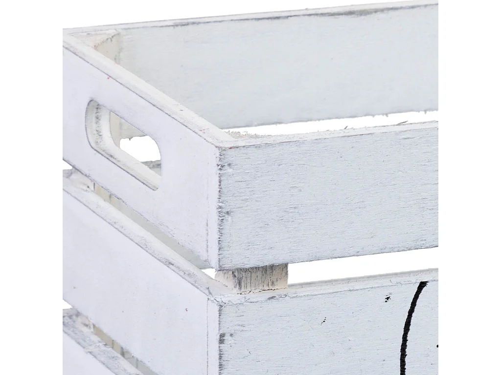 Tiroir en bois blanc 18 x 12 x 10 cm hauteur