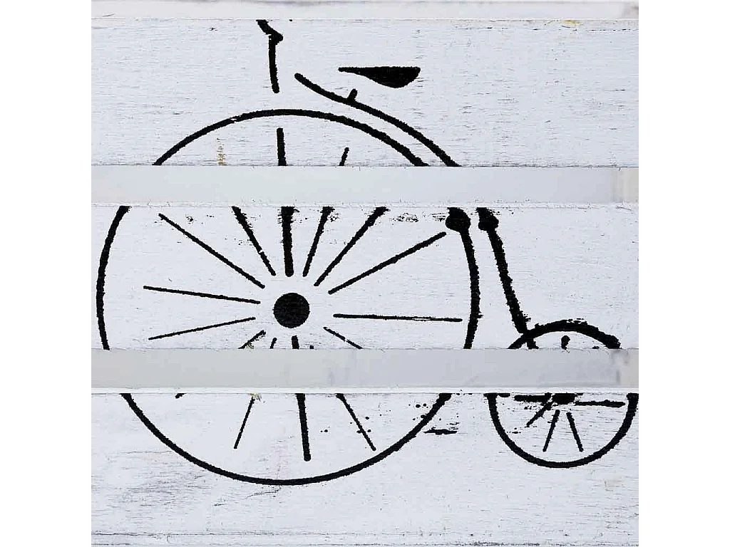 Tiroir en bois blanc 18 x 12 x 10 cm hauteur