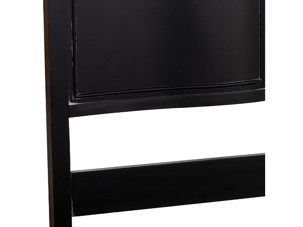 Tête de lit en bois noir, 150x6x130 cm