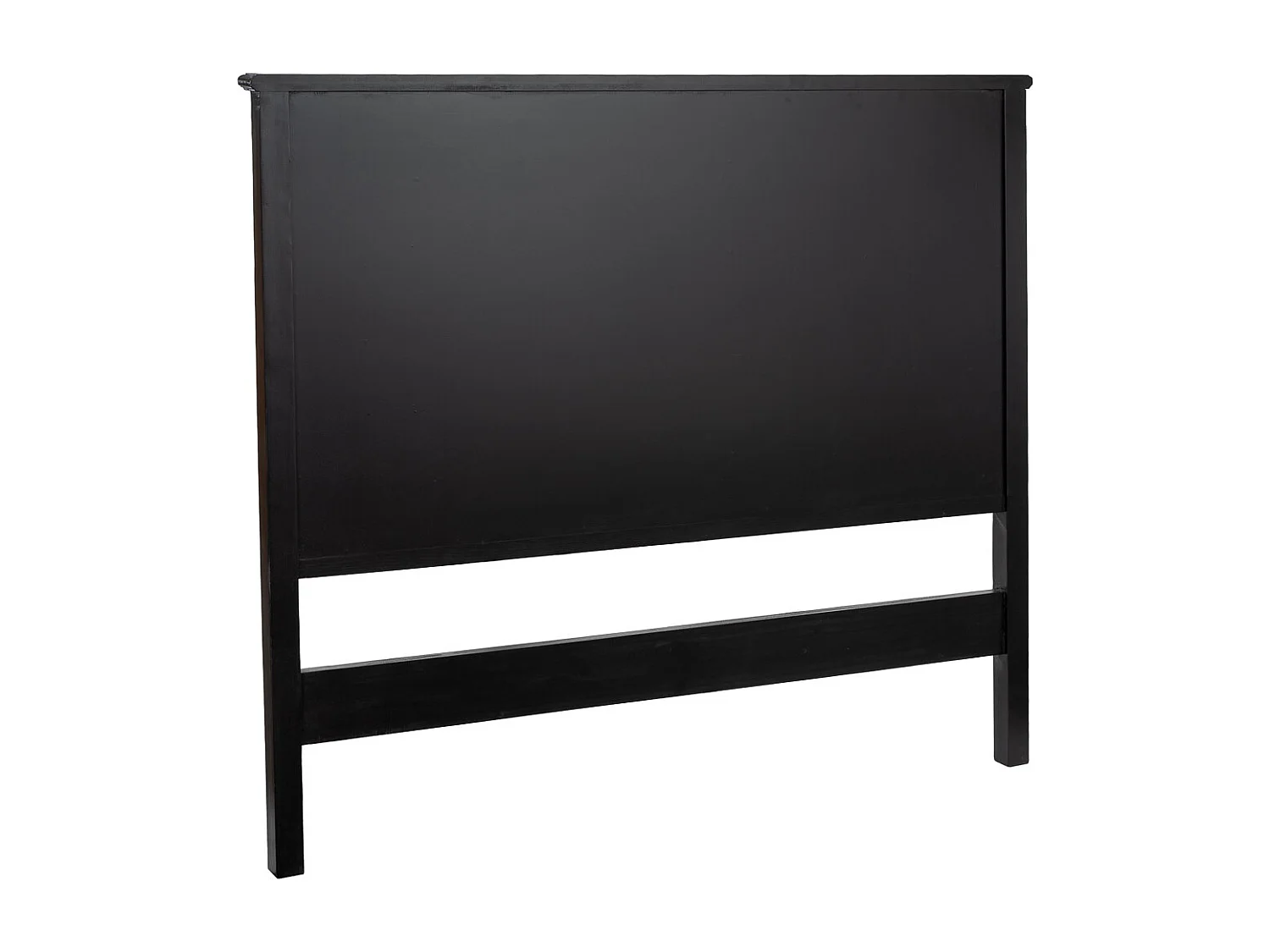 Testiera in legno nero, 150x6x130h cm