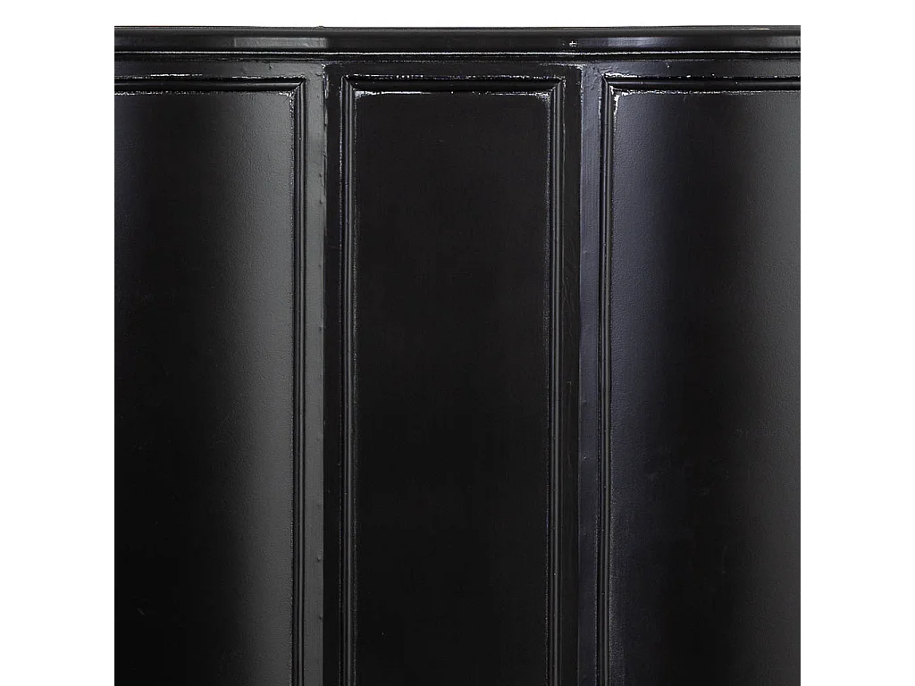 Testiera in legno nero, 150x6x130h cm