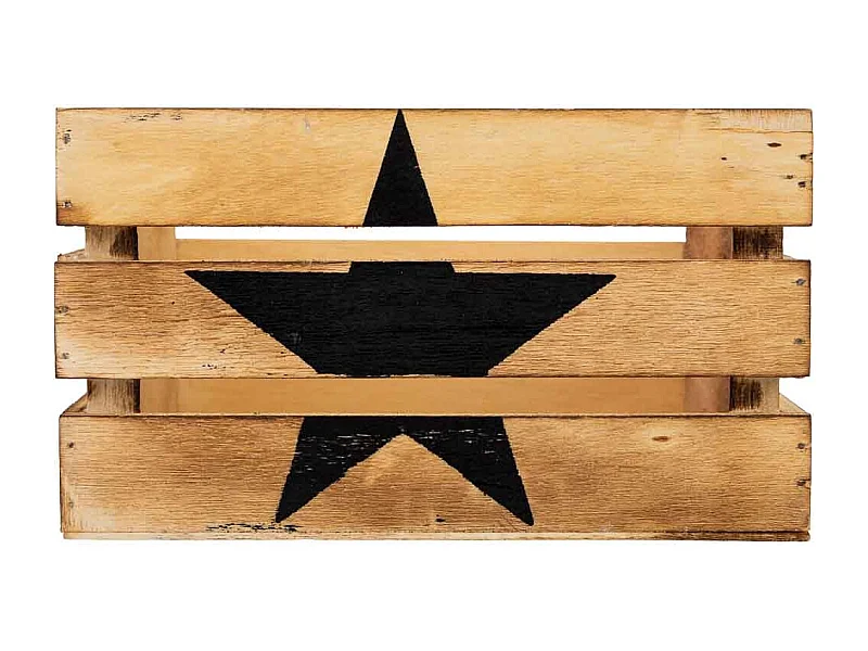 Cajon de madera marrón 18x12x10h cm