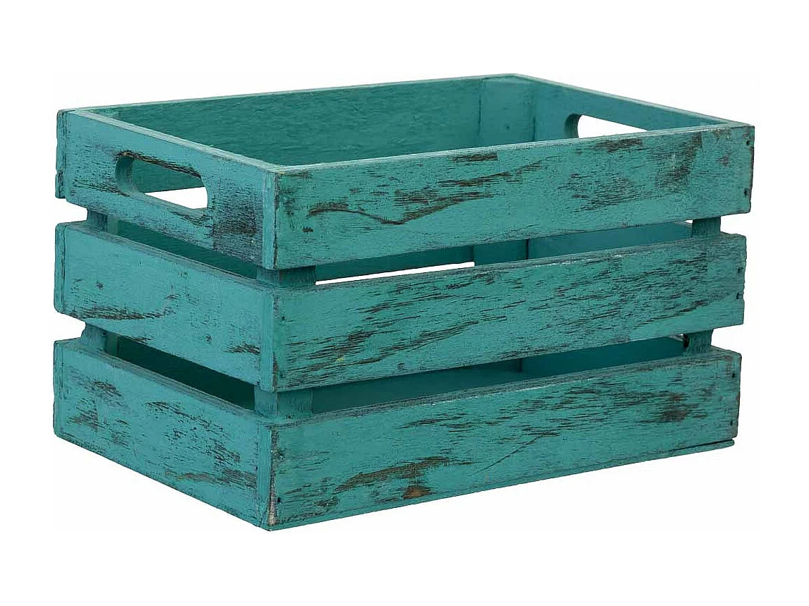 Tiroir en bois bleu 18 x 12 x 10 cm hauteur