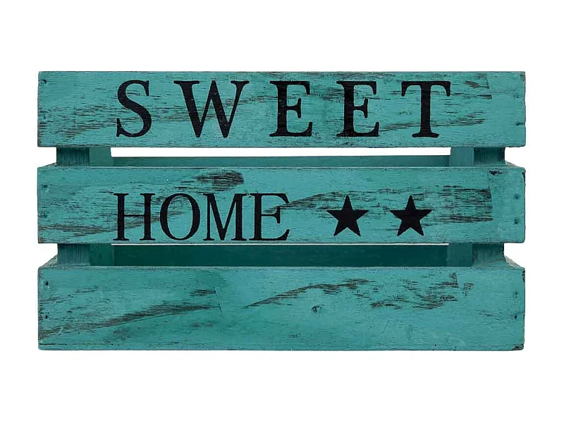 Tiroir en bois bleu 18 x 12 x 10 cm hauteur