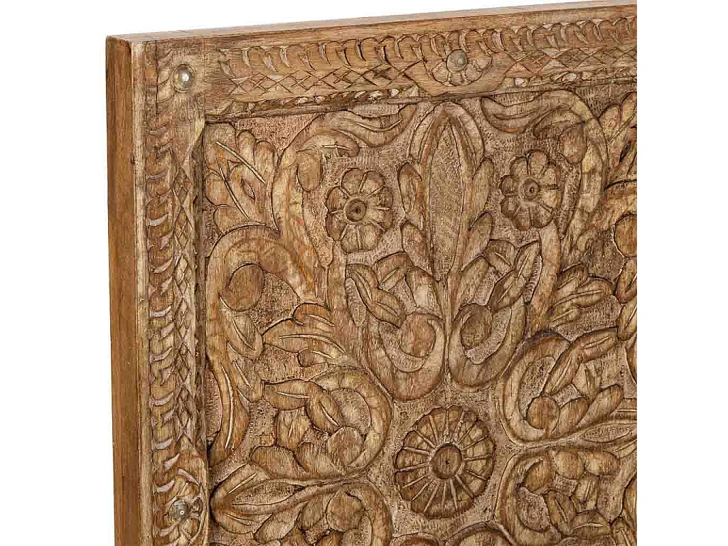 Tête de lit en bois faite à la main 160 x 3 x 120 cm