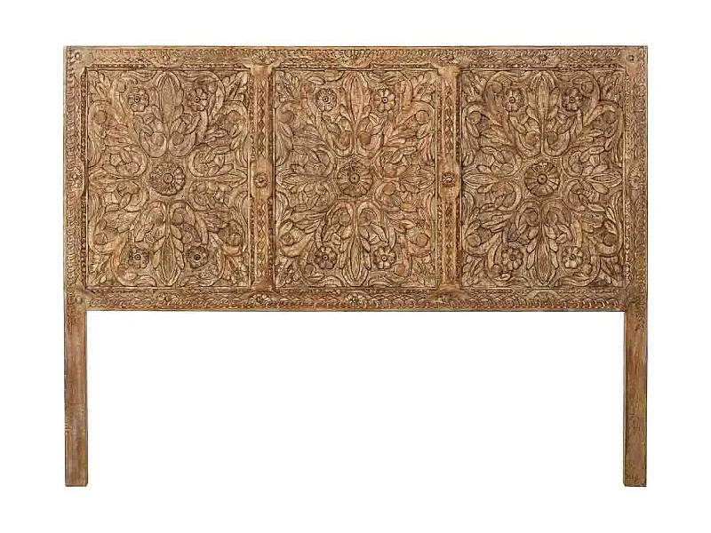 Tête de lit en bois faite à la main 160 x 3 x 120 cm