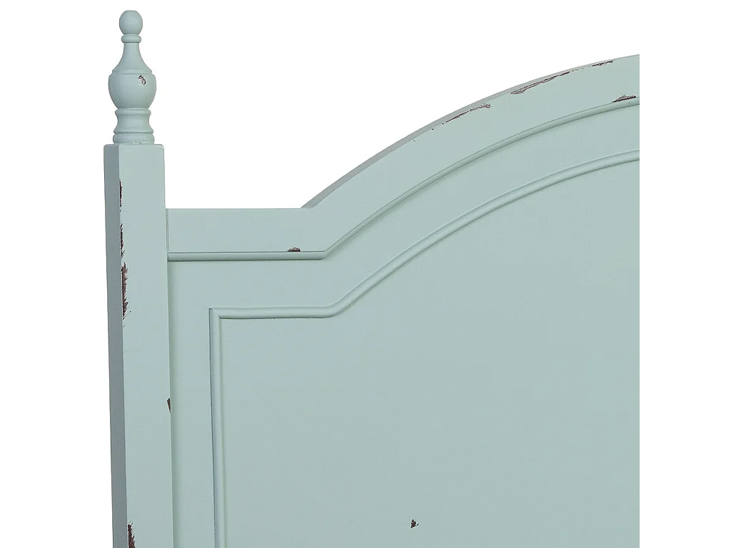 Cabezal de cama de madera verde150x5x130h cm