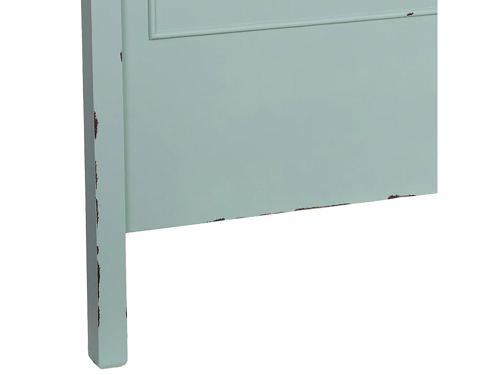 Cabezal de cama de madera verde150x5x130h cm