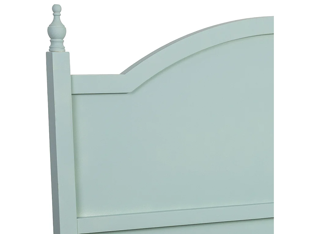 Cabezal de cama de madera verde150x5x130h cm