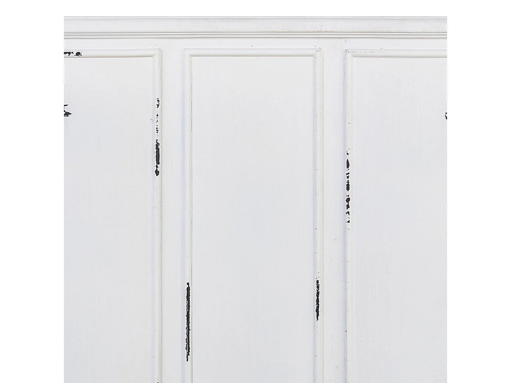 Tête de lit en bois blanc, 150x6x130 cm