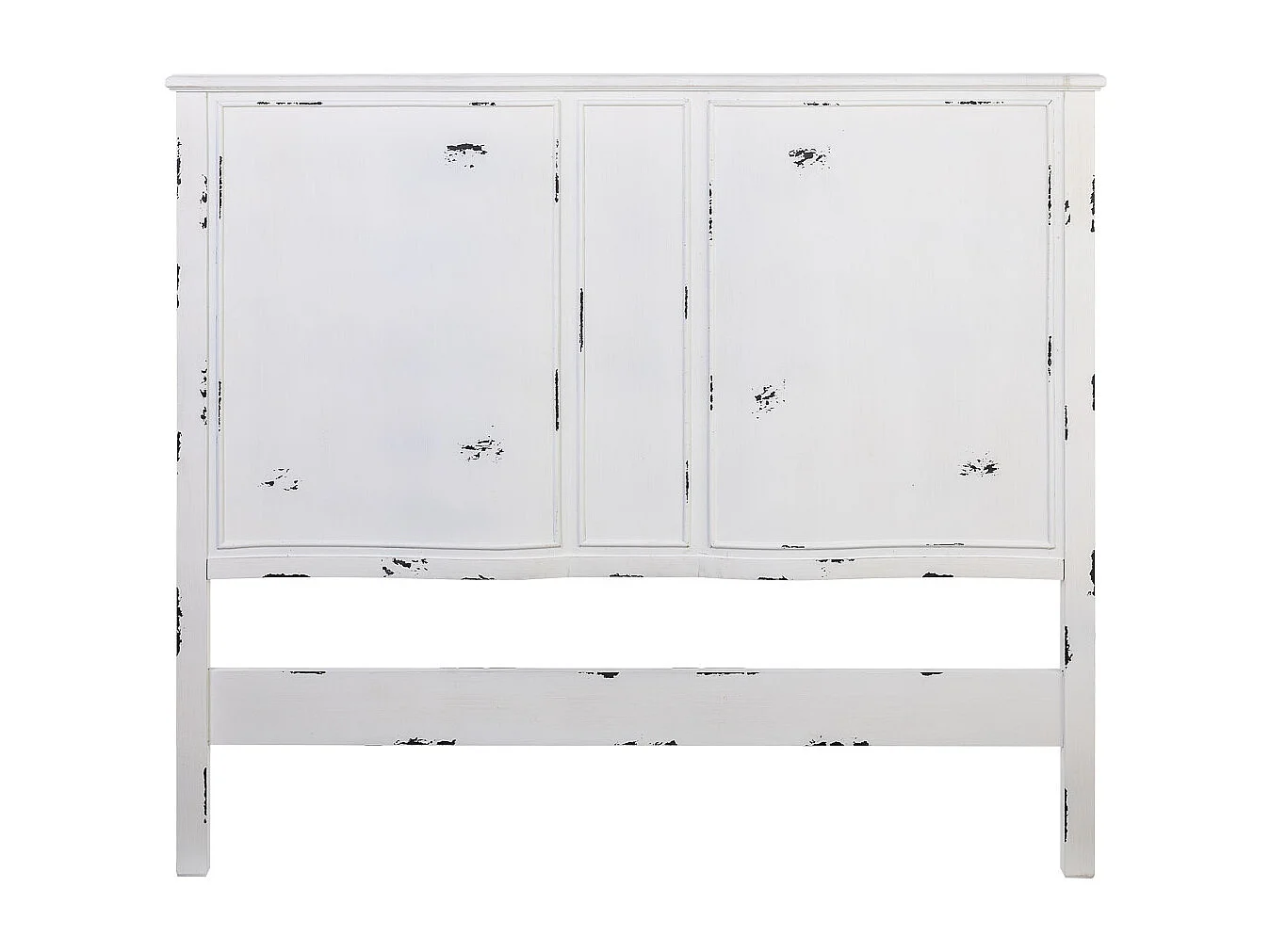Testiera in legno bianco, 150x6x130h cm