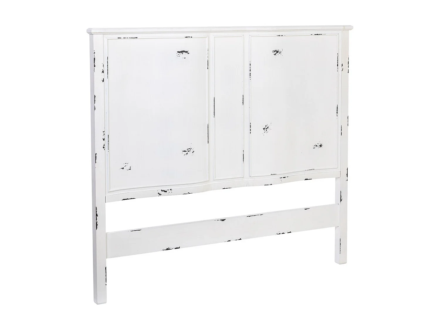 Testiera in legno bianco, 150x6x130h cm
