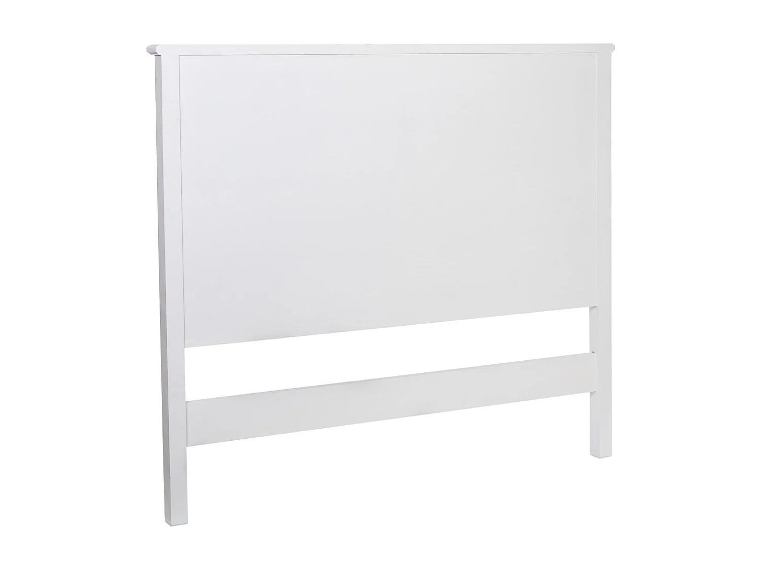 Testiera in legno bianco, 150x6x130h cm