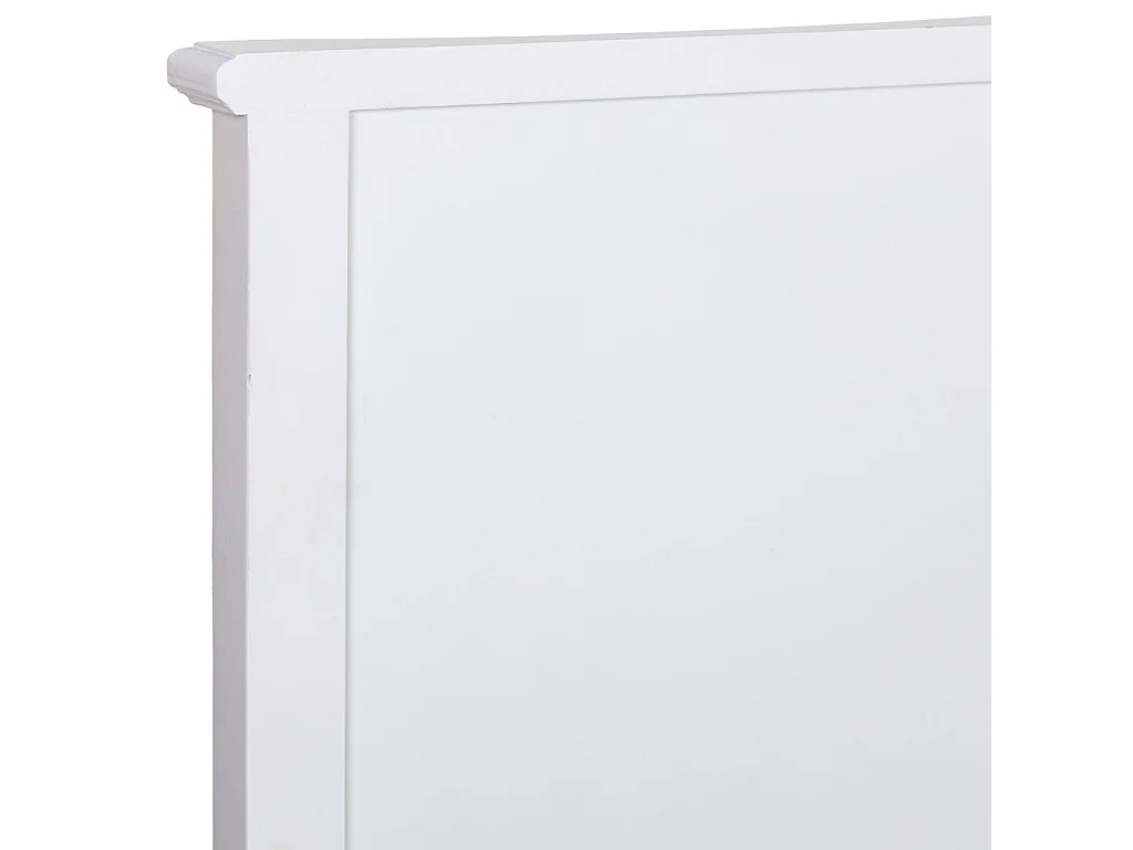 Testiera in legno bianco, 150x6x130h cm