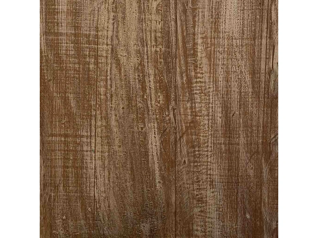 Coffre en bois brun avec finition artisanale 61 x 39 x 46 cm (h)