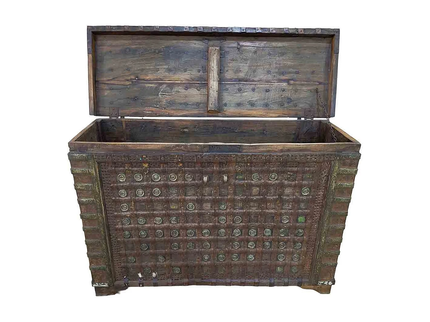 Coffre en bois fait main 136 x 46 x 96 cm (hauteur)