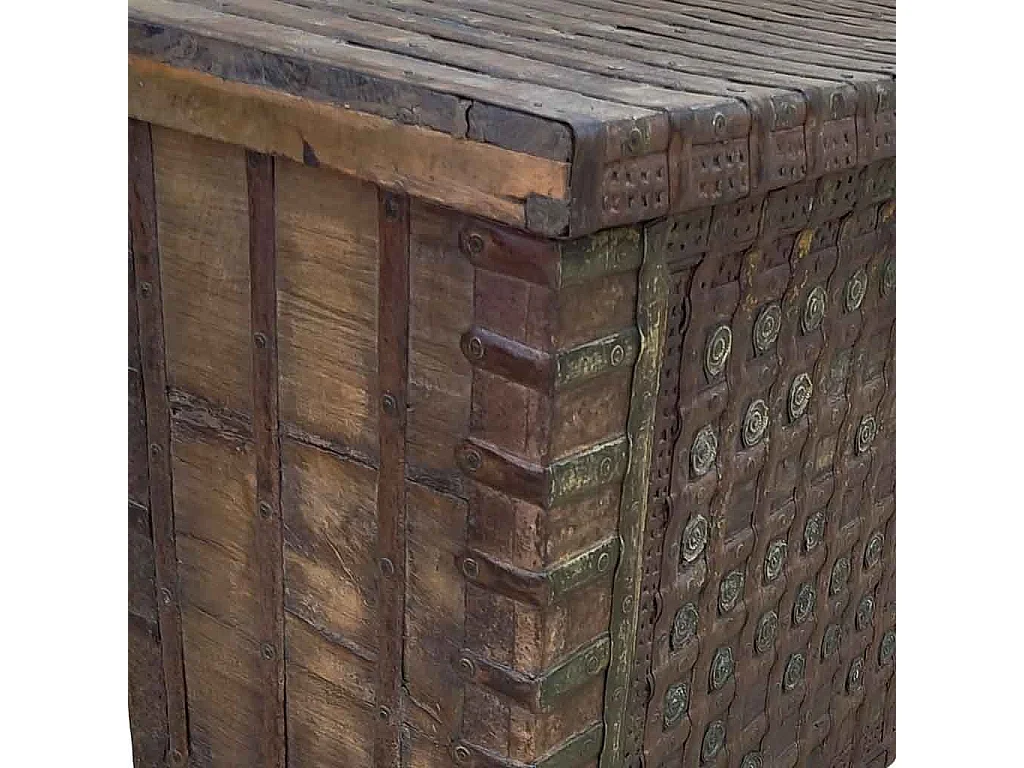 Coffre en bois fait main 136 x 46 x 96 cm (hauteur)