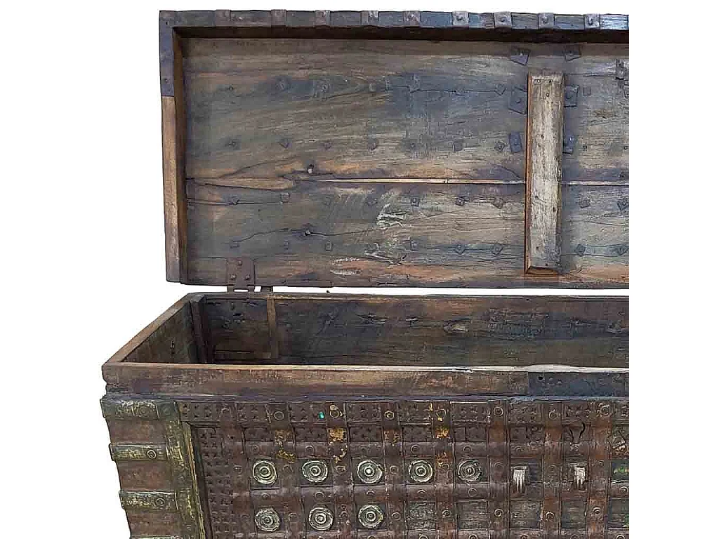 Coffre en bois fait main 136 x 46 x 96 cm (hauteur)