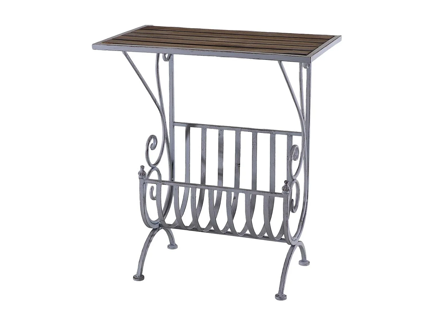 Table d'appoint blanche, 60x36x70h cm