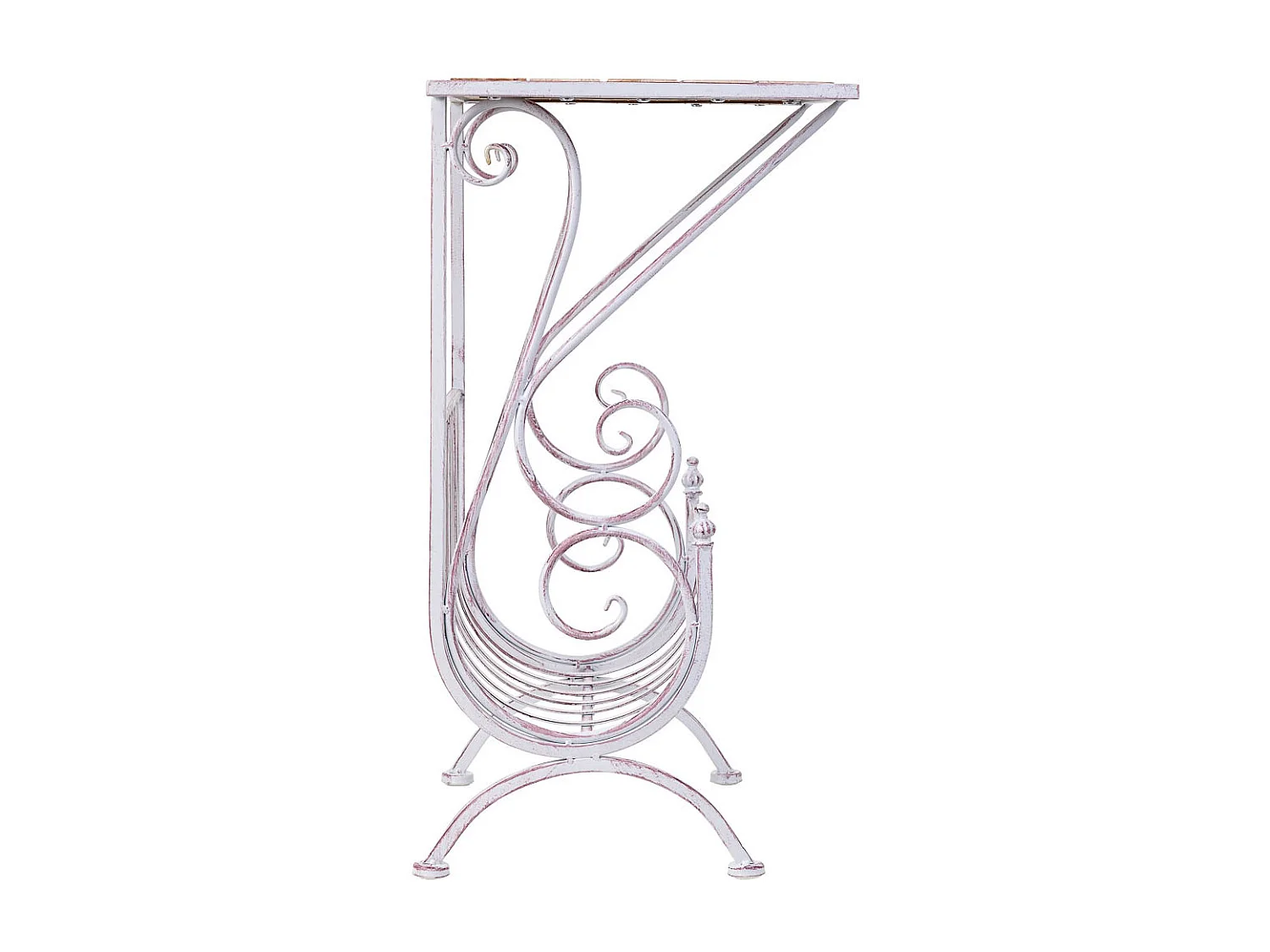 Table d'appoint blanche, 60x36x70h cm