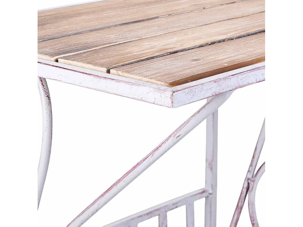 Mesa de apoio branca, 60x36x70 cm