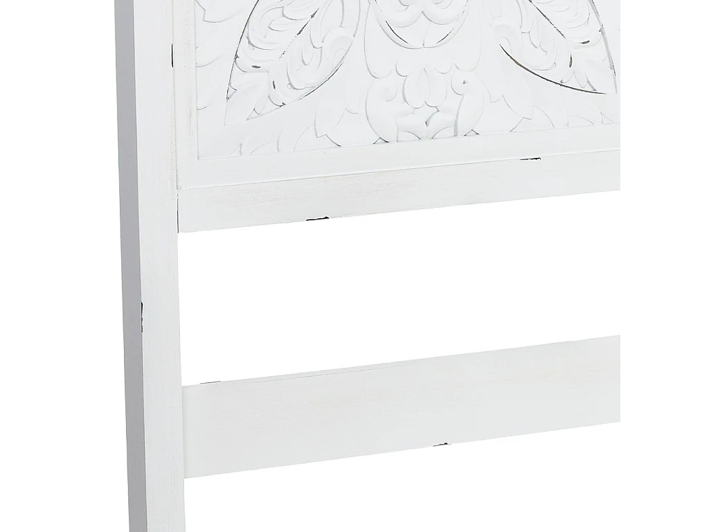 Tête de lit en bois blanc, 150x7x130 cm