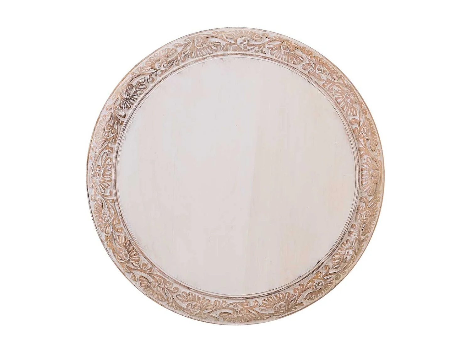 Table basse naturelle artisanale en bois 45 x 45 x 45 cm (h)