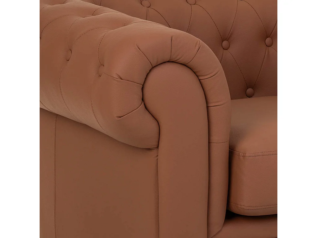 Fauteuil en mousse moka 110x81x77 cm