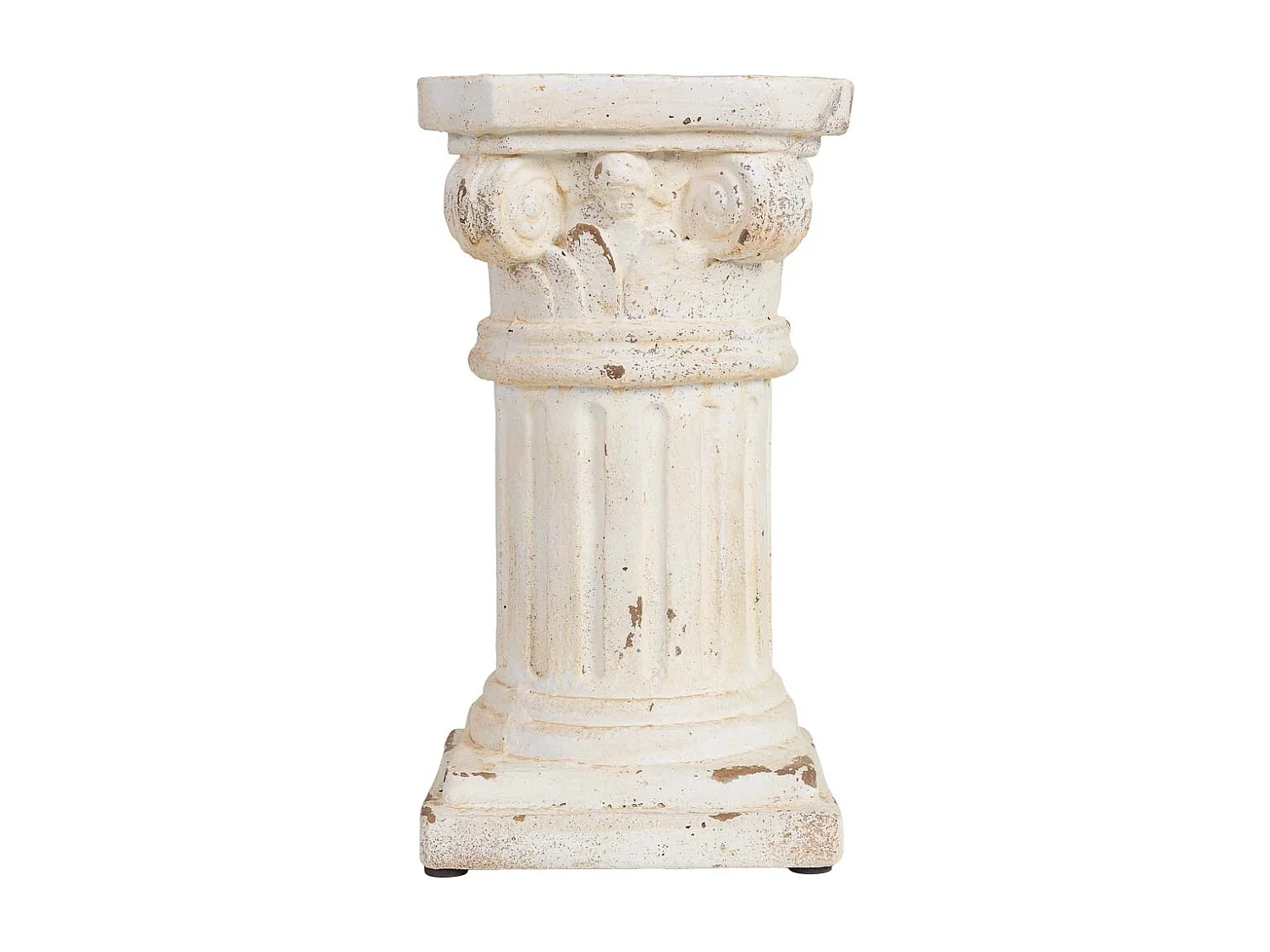 Columna decorativa de magnesio blanco 25x25x45h cm