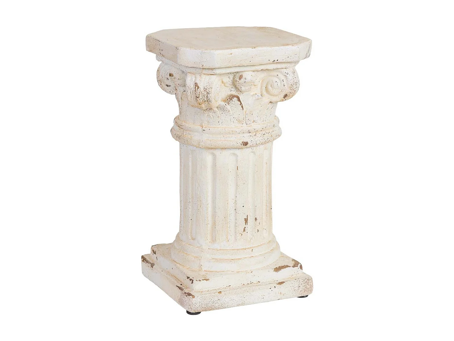 Columna decorativa de magnesio blanco 25x25x45h cm