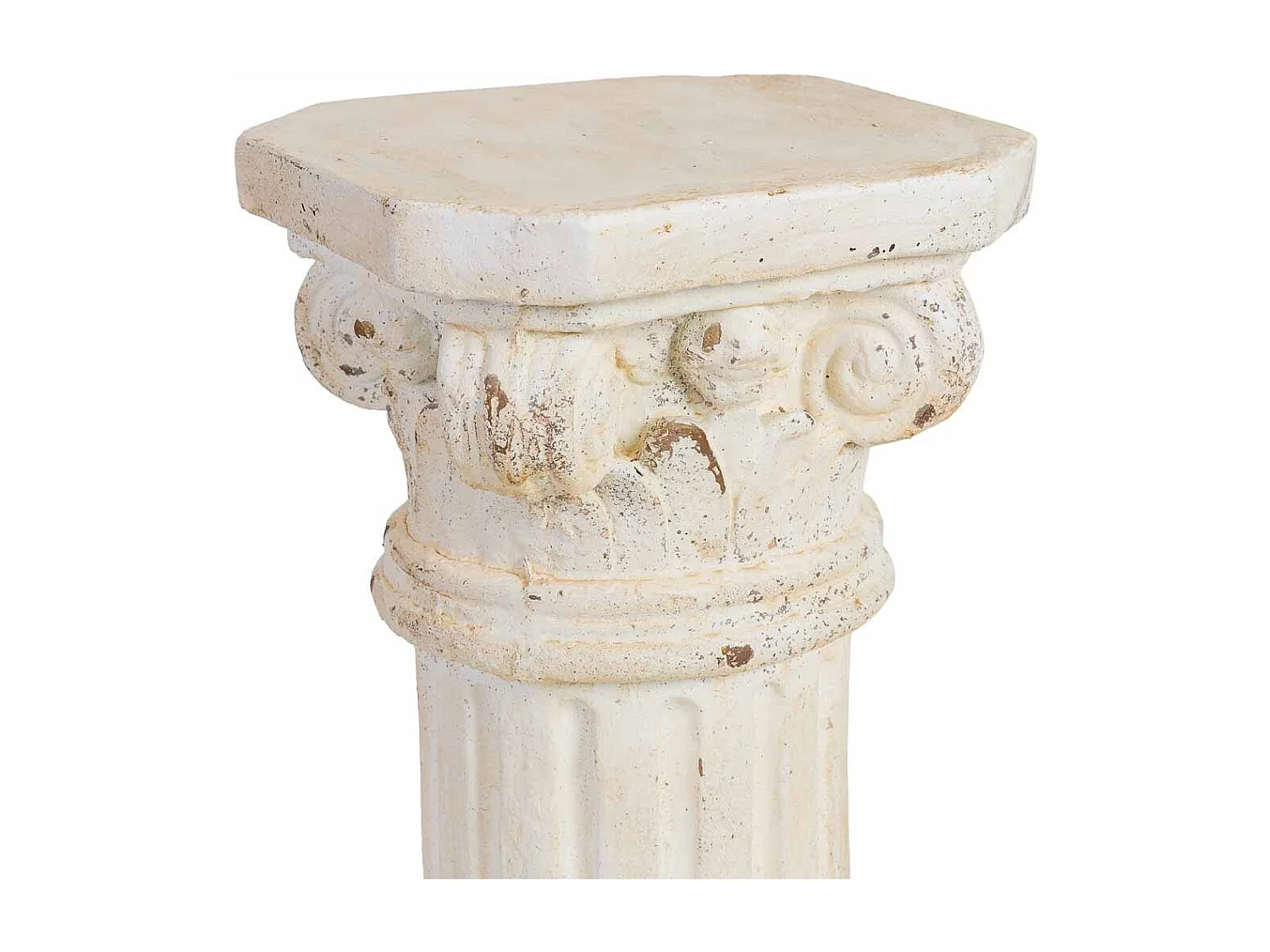 Columna decorativa de magnesio blanco 25x25x45h cm