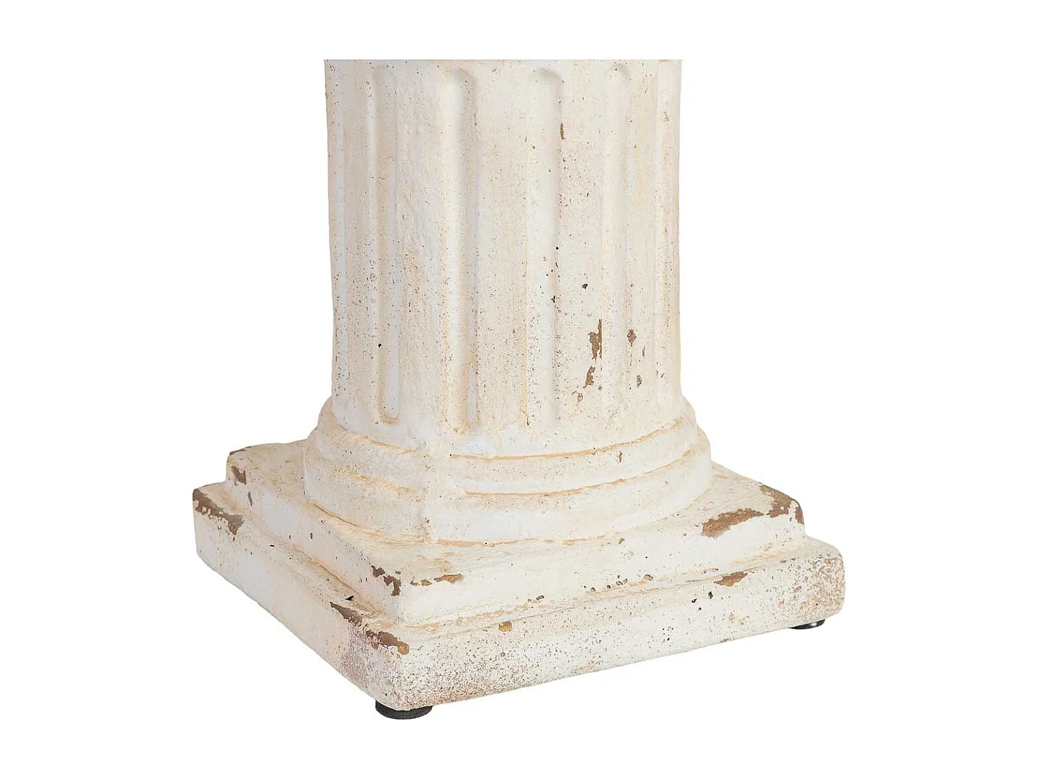 Columna decorativa de magnesio blanco 25x25x45h cm