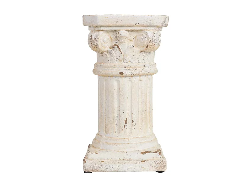 Columna decorativa de magnesio blanco 25x25x45h cm